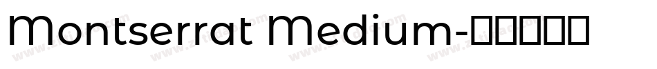 Montserrat Medium字体转换